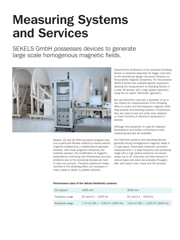 Measuring Systems and Services