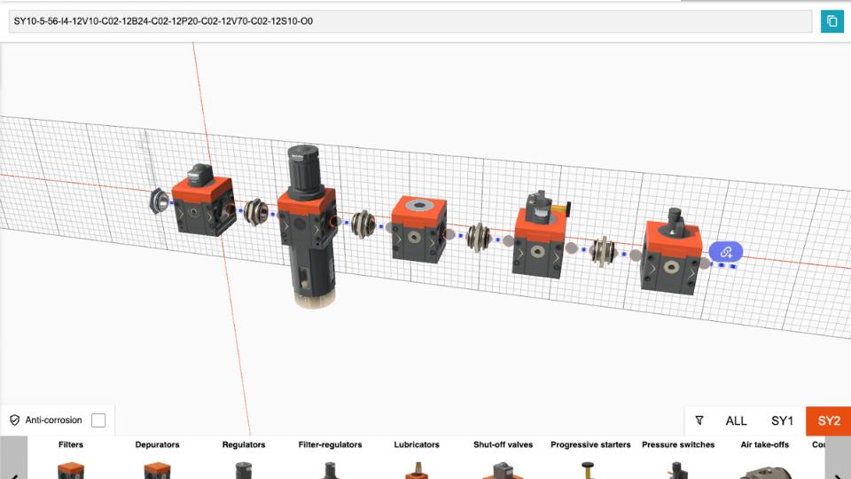 The Syntesi family has a new graphic configurator